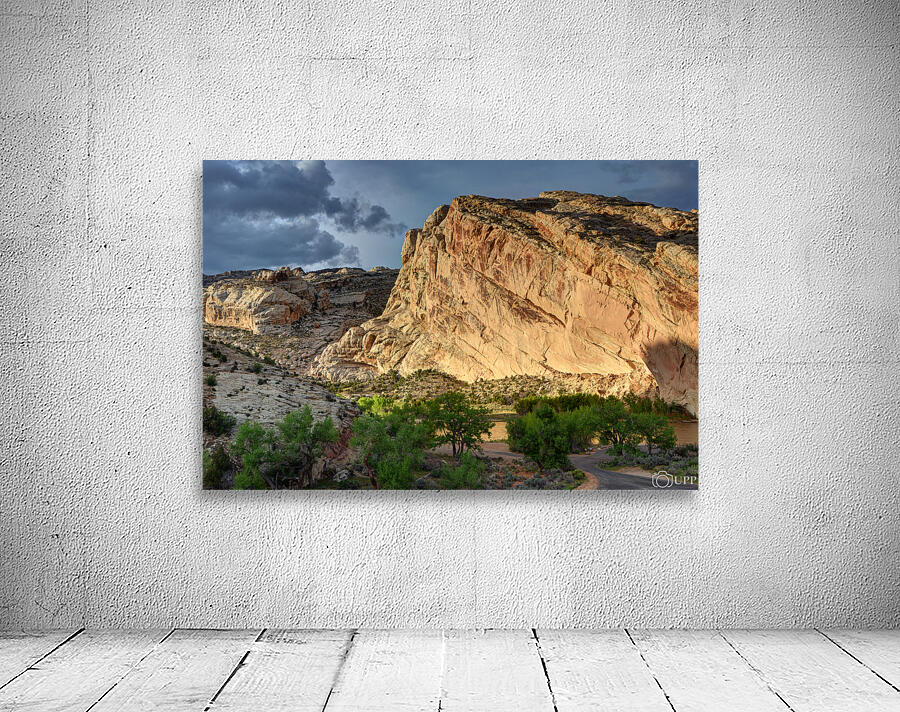 Spring Storm over Split Mountain Farm - Utah Wall Preview