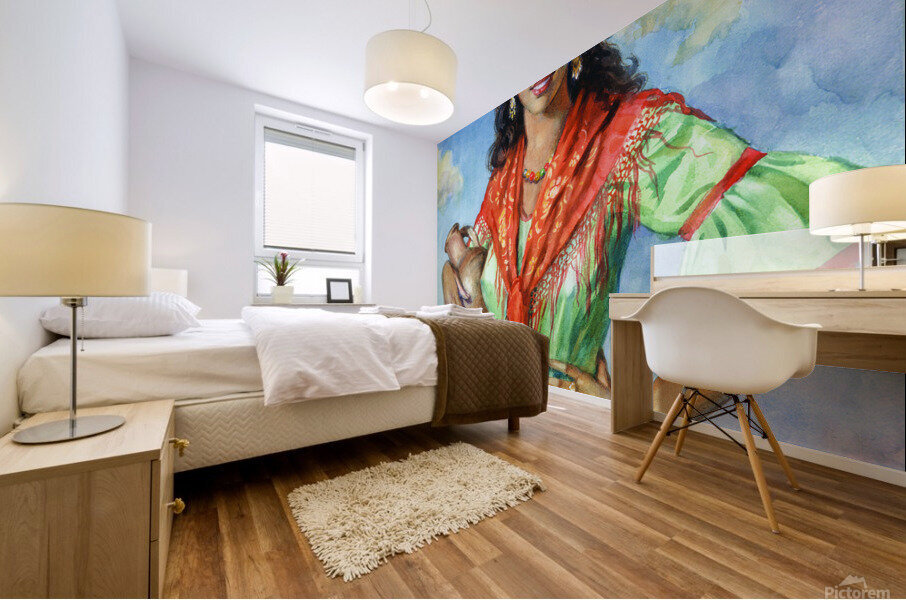 Pepita the gypsy Mural print