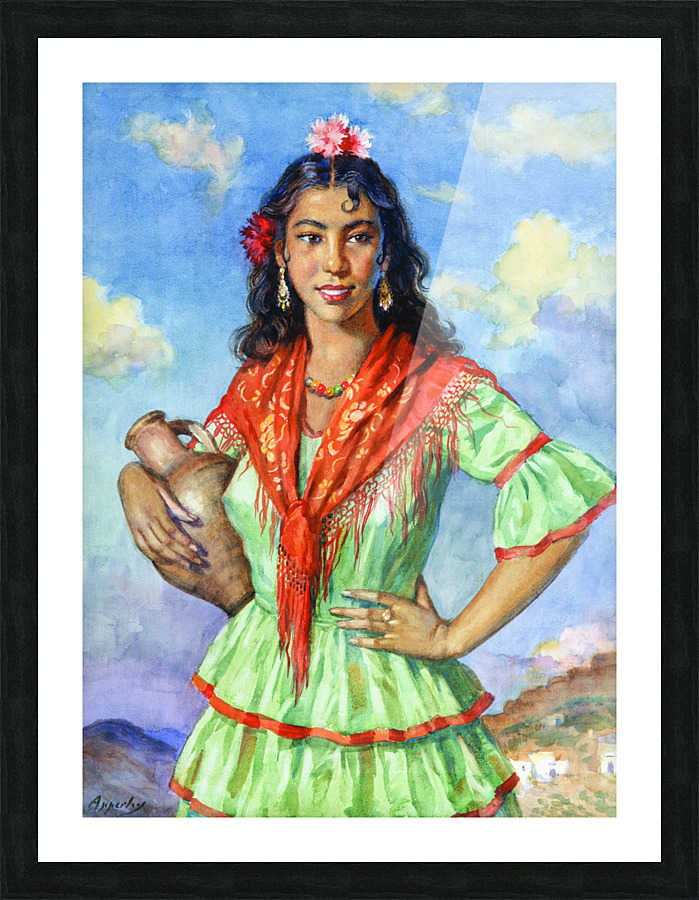 Pepita the gypsy Picture Frame print