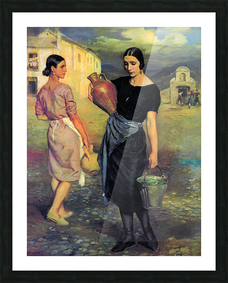 El aljibe The cistern Granada Spain Picture Frame print