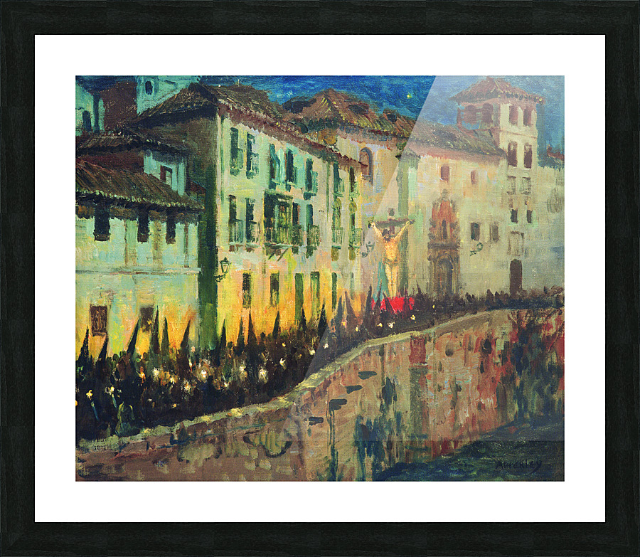 La procesion del silencio Granada Spain Picture Frame print