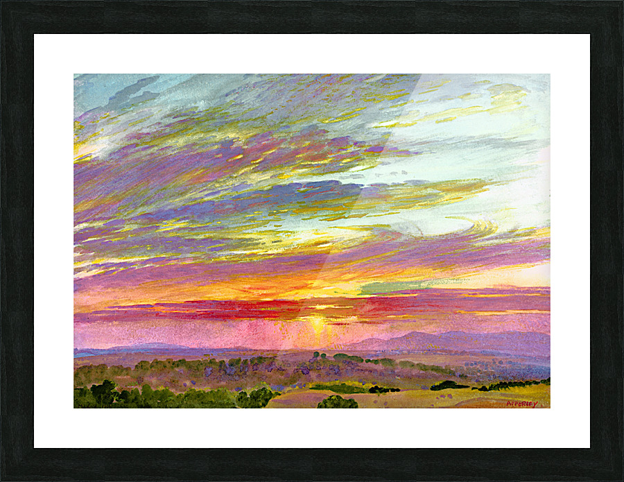 Sunset Moncloa Madrid Spain Picture Frame print