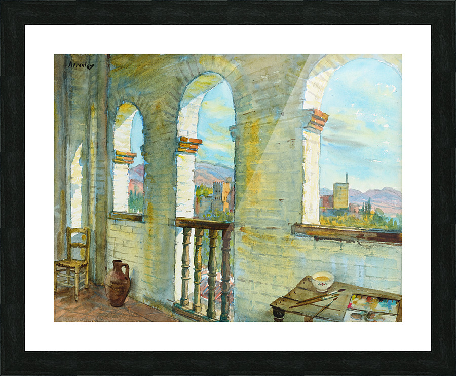 View from my studio Granada Spain Picture Frame print