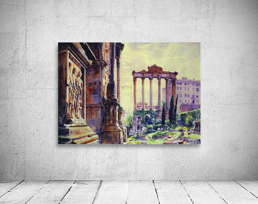 Arch of Severus and Temple of Saturn Rome Wall Preview