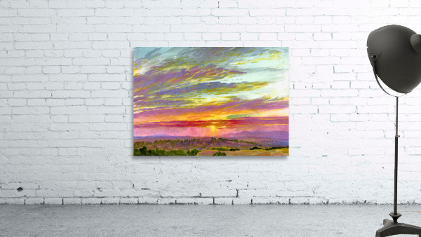 Sunset Moncloa Madrid Spain Wall Preview