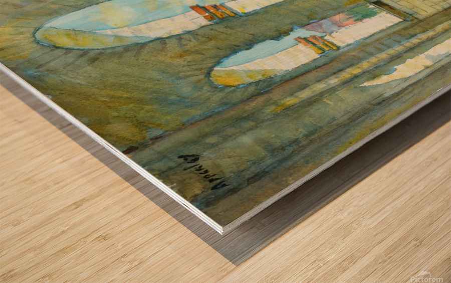 View from my studio Granada Spain Wood print