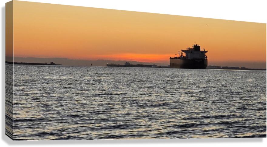 Sunset tanker ship