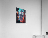 futuristic cityscape Acrylic Print