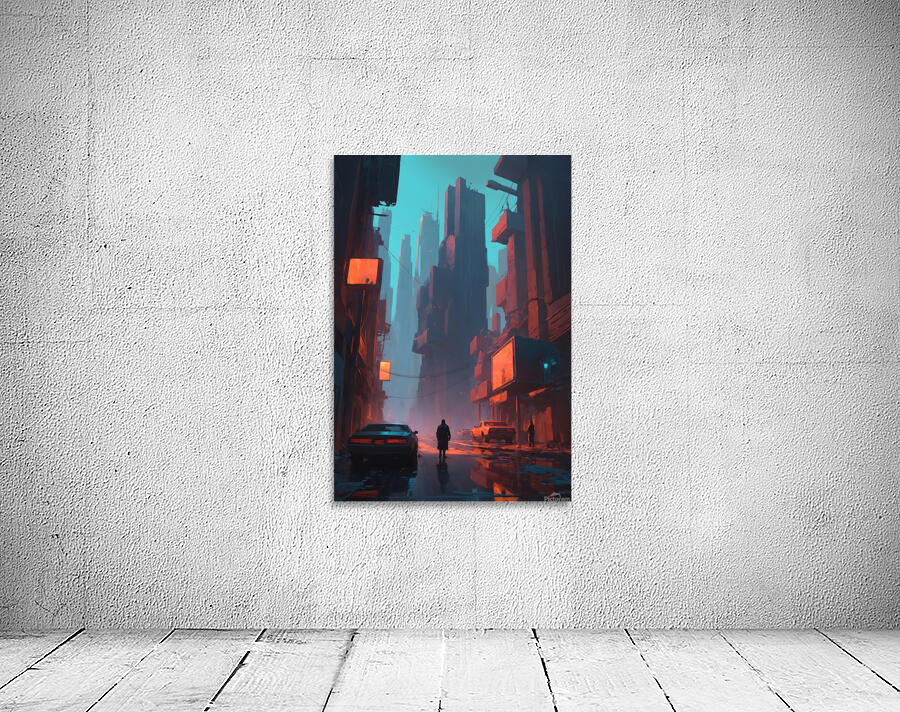 futuristic cityscape Wall Preview