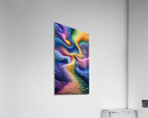 Rainbow Flow – Abstract 3D Bubble Art Print Acrylic Print