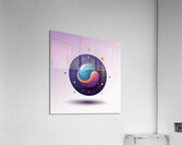 The Cosmic Balance of Yin and Yang Acrylic Print