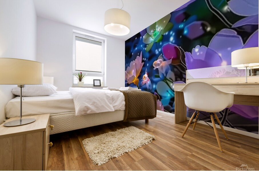 Enchanted Night Garden Mural print