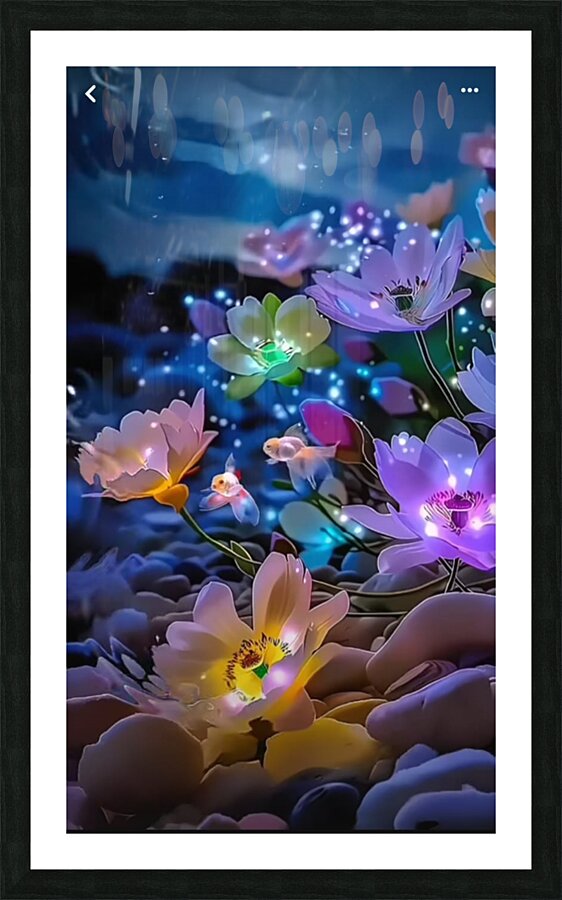 Enchanted Night Garden Picture Frame print