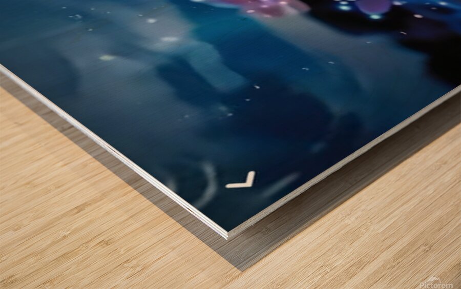 Enchanted Night Garden Wood print