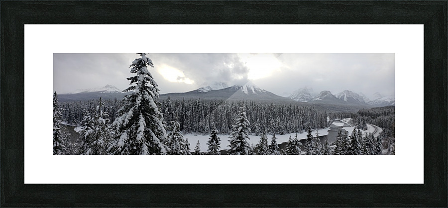 Mountain Top View - Alberta Canada Picture Frame print