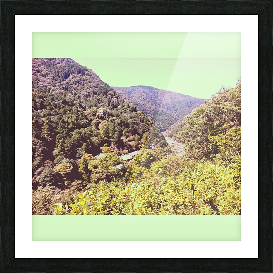 Kyoto Mountainside Picture Frame print