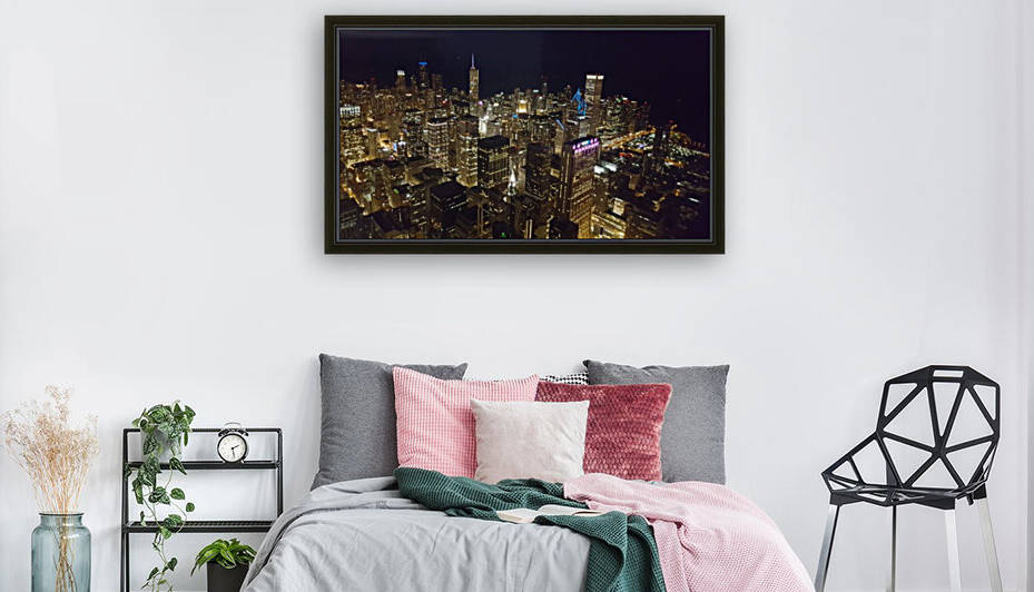 Chicago at Night by Sara Mikhail