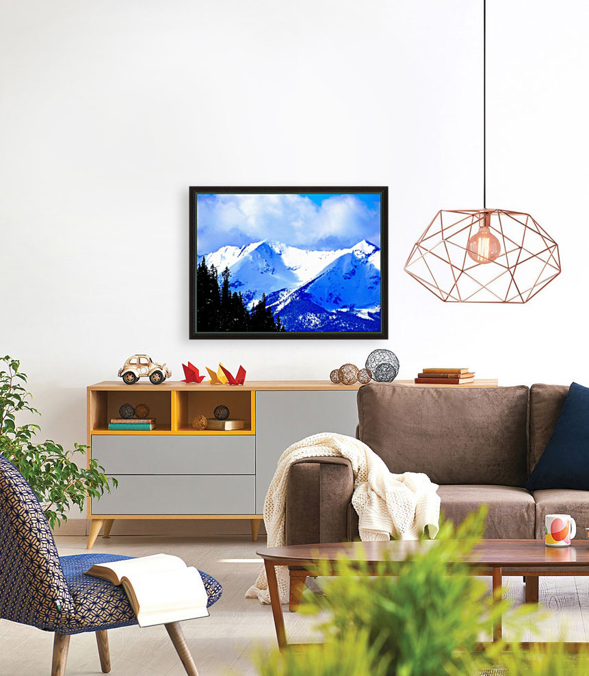 Winter Mountain View Reproduction