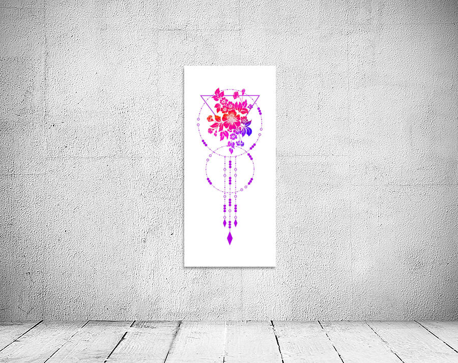 Geometric Floral Wall Preview