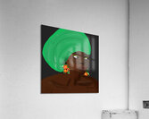 Jamaican Woman in Green Head Wrap with Ackee Earrings Acrylic Print