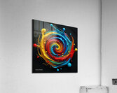 Spectral Waves - Abstract Art Acrylic Print