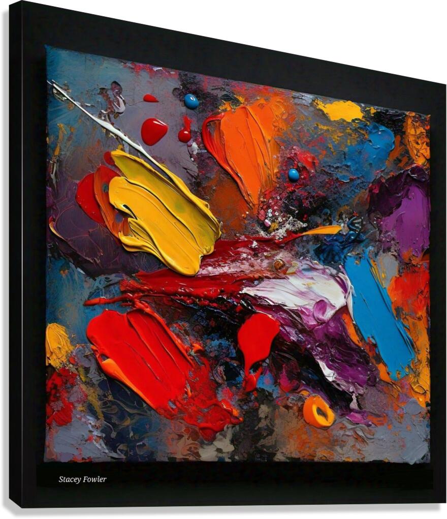 Fractured Harmony - Abstract Art Canvas Print