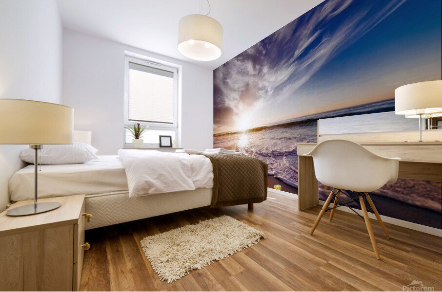 Blue Waves Mural print