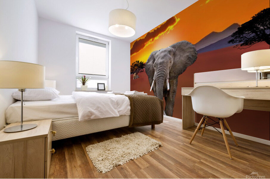 Walking Mural print