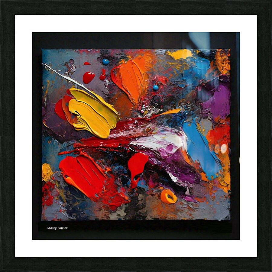 Fractured Harmony - Abstract Art Picture Frame print