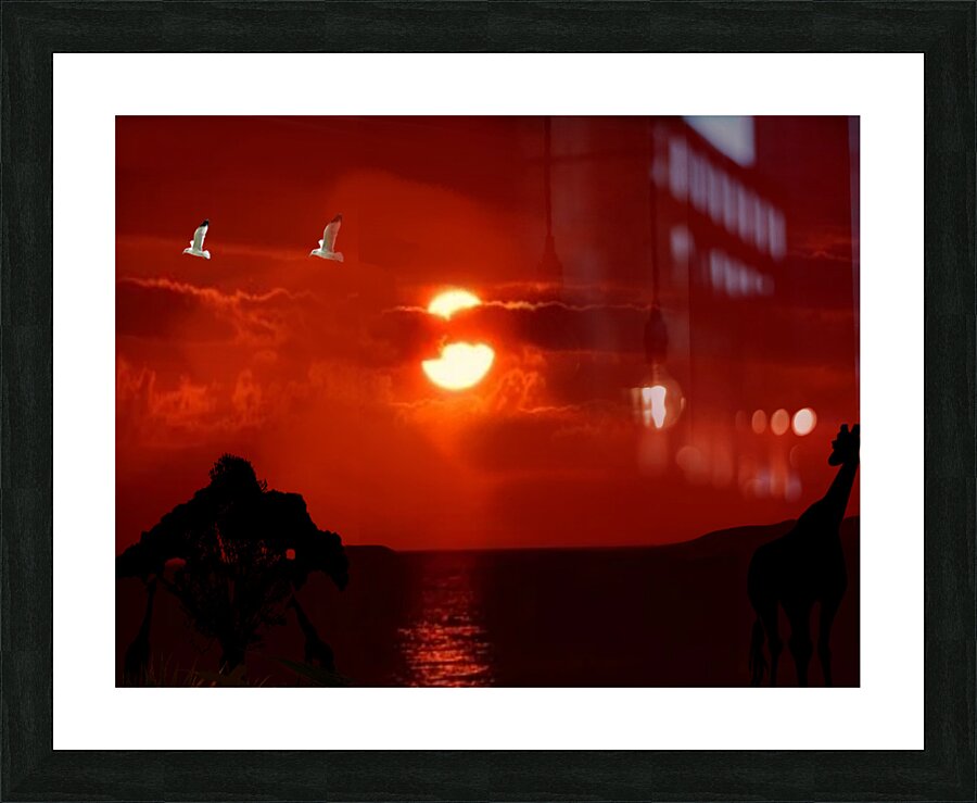 Moon Shadow Picture Frame print