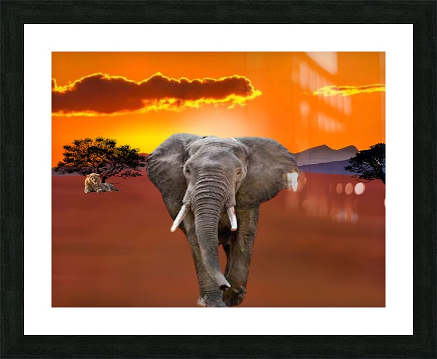 Walking Picture Frame print