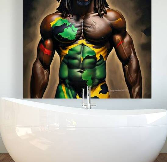 African-Jamaican Rastafarian Man - Roots and Strength by Stacey Fowler Creations