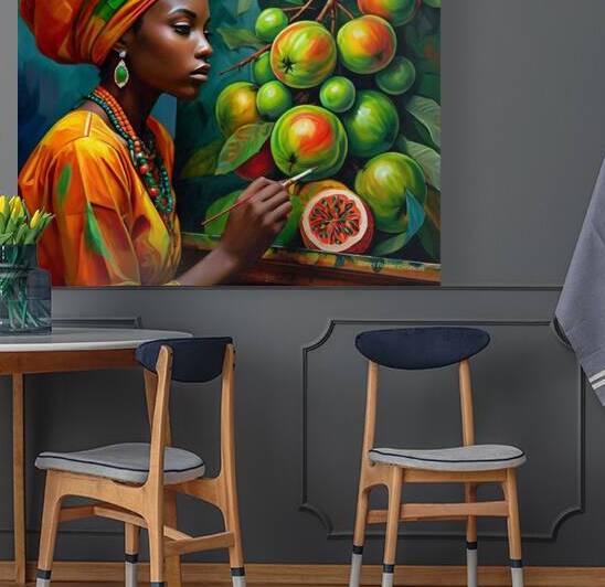 African Woman Painter - Creative Harvest by Stacey Fowler Creations