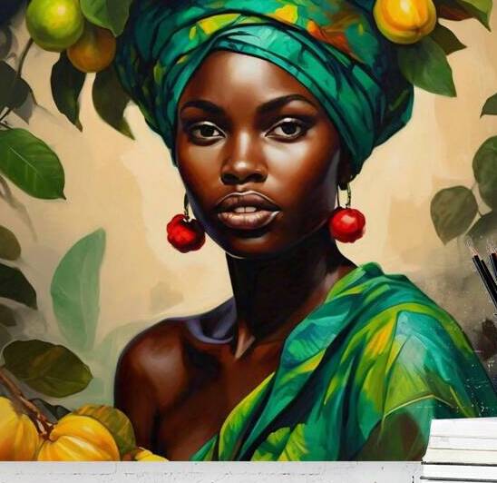 Floral Majesty - African Jamaican Culture by Stacey Fowler Creations