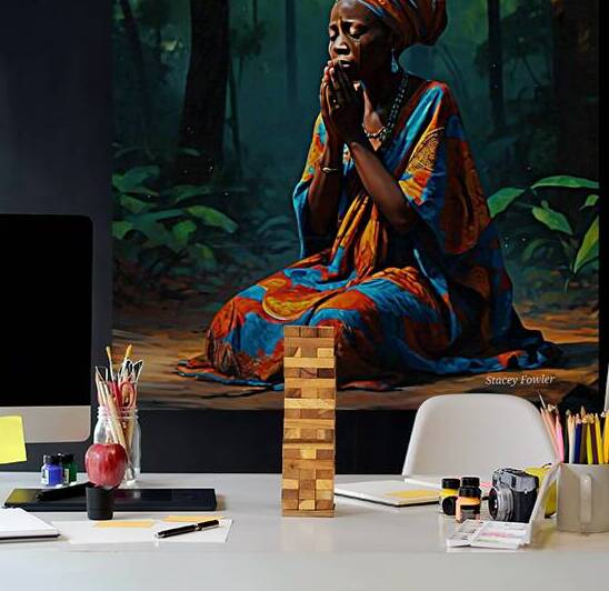 Serene Devotion - African Jamaican Culture by Stacey Fowler Creations