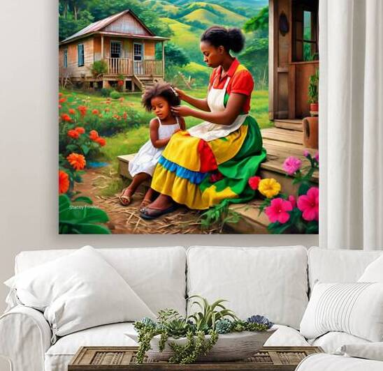 Tender Moments in Paradise - Caribbean Culture by Stacey Fowler Creations