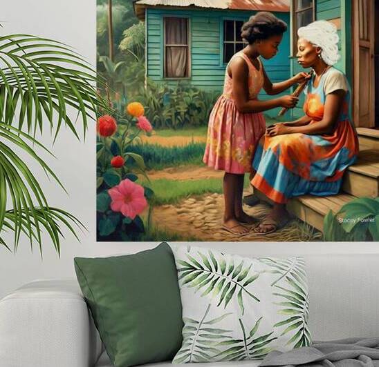 Loves Eternal Embrace - Jamaican Culture by Stacey Fowler Creations
