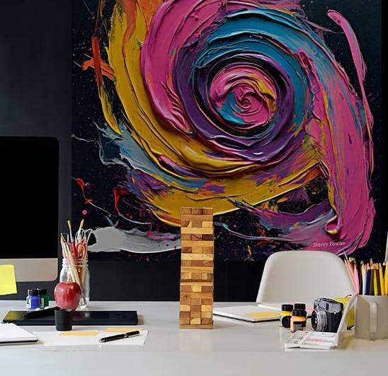 Vibrant Echoes - Abstract Art by Stacey Fowler Creations