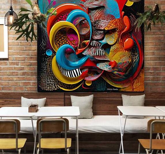 Chaos And Clarity - Abstract Art by Stacey Fowler Creations
