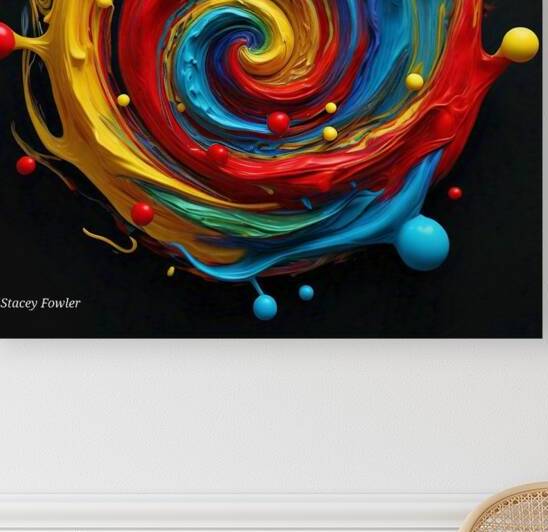 Spectral Waves - Abstract Art by Stacey Fowler Creations