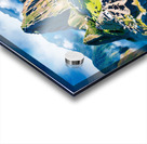 a vibrant and hyper-realistic painting of Machu Picchu Acrylic print