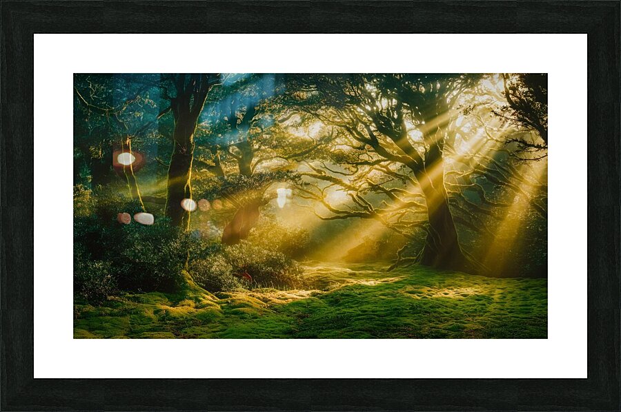 Abstract Nature Canvas Print - Modern Wall Art with Vibrant Colors & Dynamic Shapes Picture Frame Printing