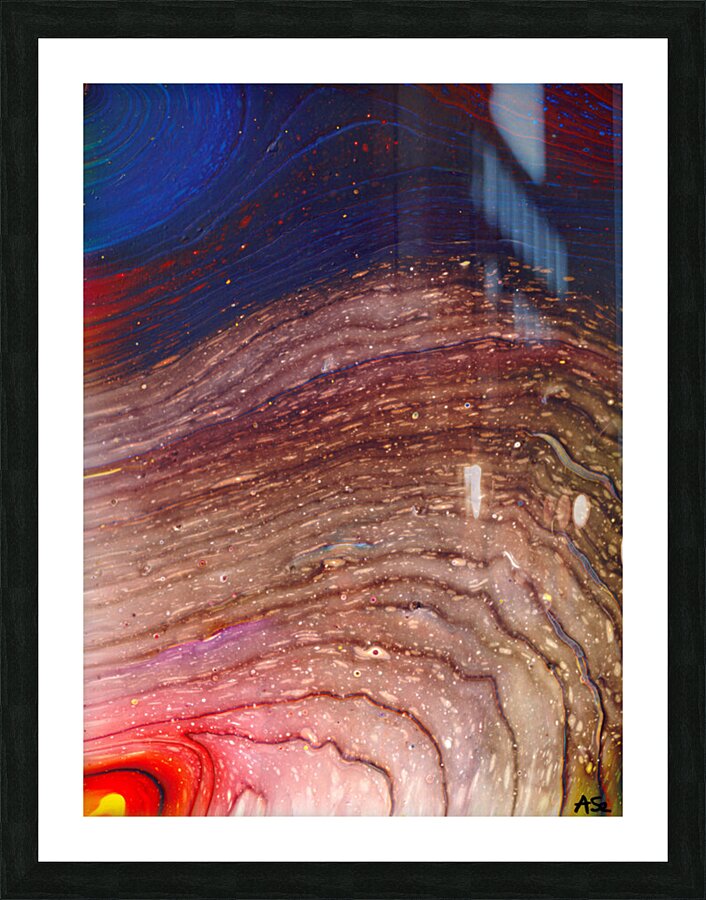 Cosmic Rings Picture Frame print