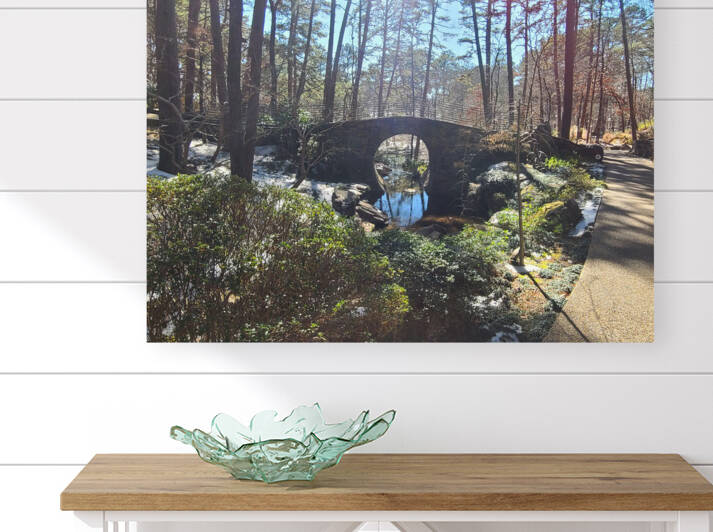 Bridge In A Garden Reproduction