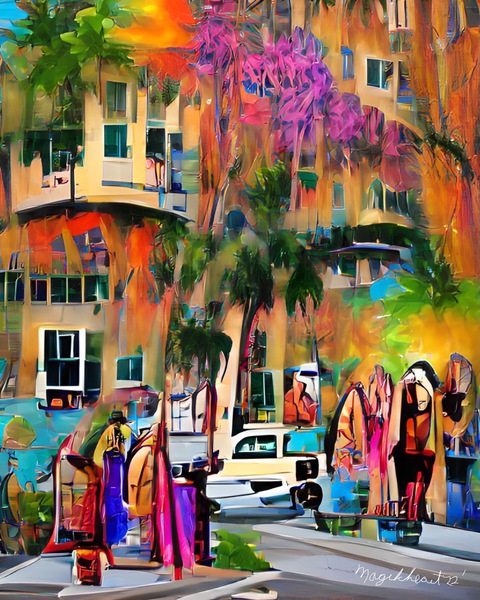 Naples 5th Avenue Shoppers Digital Download