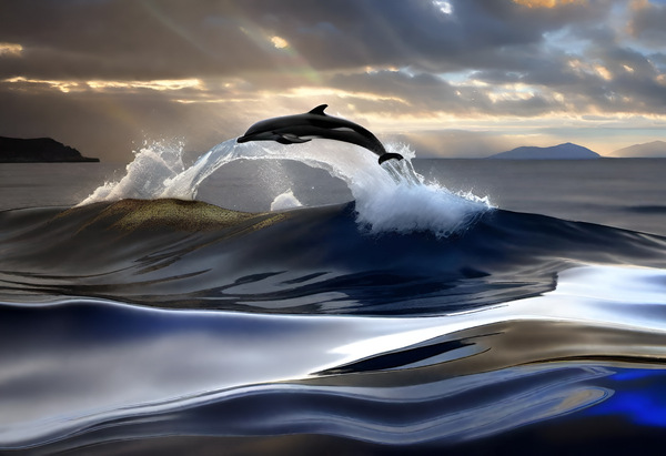 Jumping Dolphin Digital Download