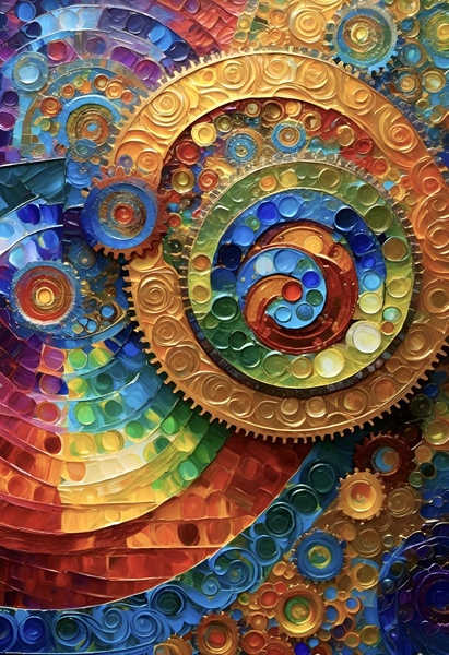 Gears Abstract Digital Download