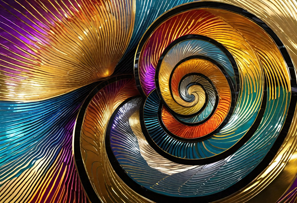 Nautilus Seashell Abstract Digital Download