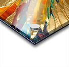 Golden Chakra Pineapple Acrylic print