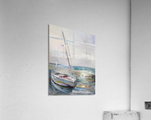 Aqua Pink Sail Away Acrylic Print